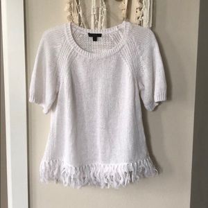 J. Crew fringe sweater top